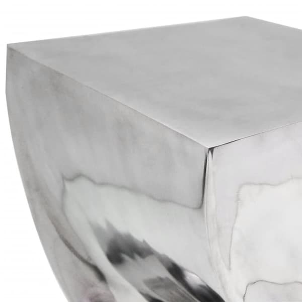 vidaXL Krakk/Sidebord Vridd Form Aluminium Sølv