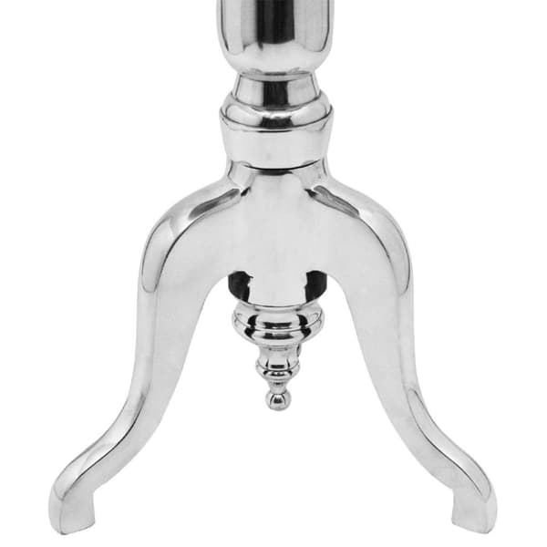 vidaXL Sidebord rundt aluminium sølv