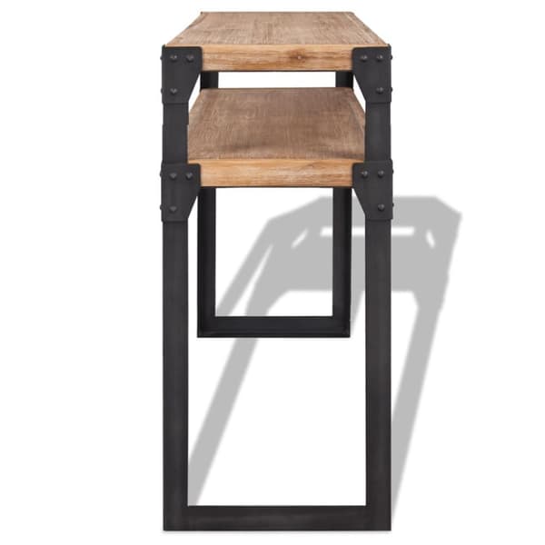 vidaXL konsolbord massivt akacietræ 120x40x85 cm