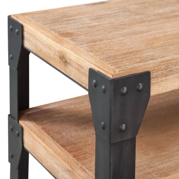 vidaXL konsolbord massivt akacietræ 120x40x85 cm