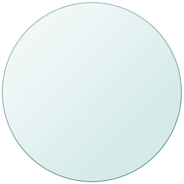 vidaXL bordplade hærdet glas rund 300 mm