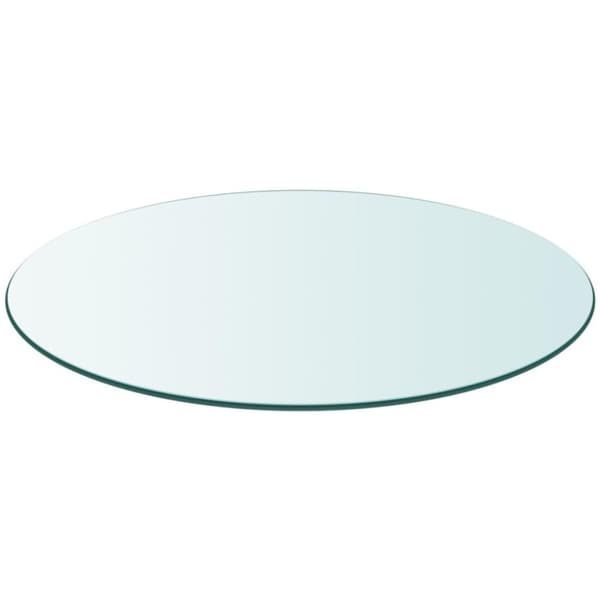 vidaXL Bordsskiva härdat glas rund 400 mm