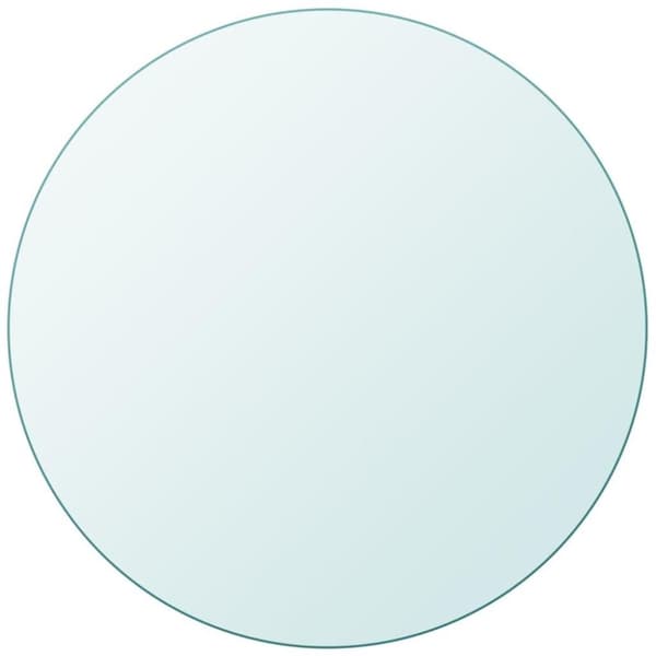 vidaXL Bordsskiva härdat glas rund 400 mm