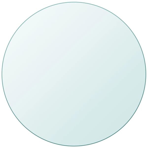vidaXL Bordsskiva härdat glas rund 700 mm