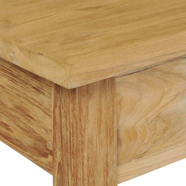 vidaXL konsolbord 90x30x80 cm massivt teaktræ