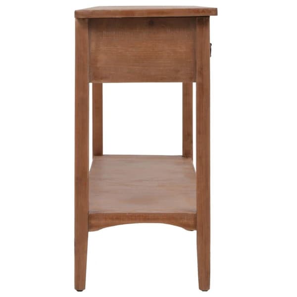 vidaXL konsolbord i massivt grantræ 126 x 40 x 77,5 cm brun