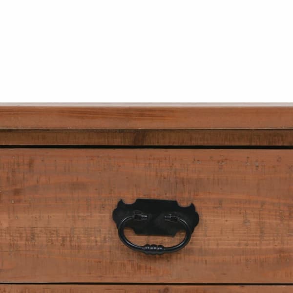 vidaXL konsolbord i massivt grantræ 126 x 40 x 77,5 cm brun