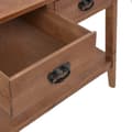 Miniatyrbillede 8 af 10: vidaXL konsolbord i massivt grantræ 126 x 40 x 77,5 cm brun