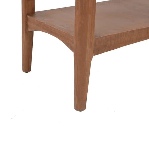 vidaXL konsolbord i massivt grantræ 126 x 40 x 77,5 cm brun