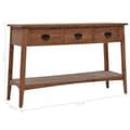 Miniatyrbillede 10 af 10: vidaXL konsolbord i massivt grantræ 126 x 40 x 77,5 cm brun