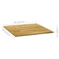 Pikkukuva 5 / 5: vidaXL Pöytälevy kiinteä tammipuu neliö 23 mm 80x80 cm