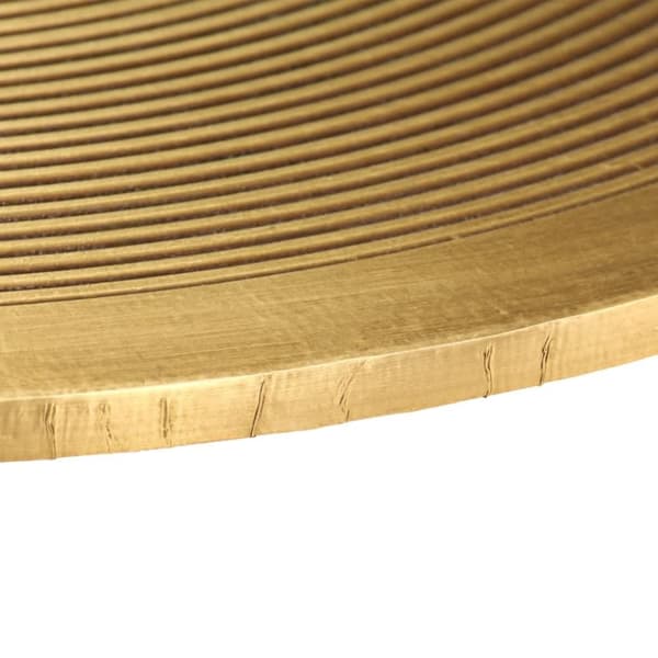 vidaXL Bordsett 2 deler messing-dekket MDF
