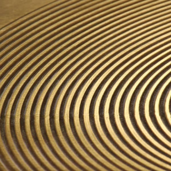 vidaXL Bordsett 2 deler messing-dekket MDF