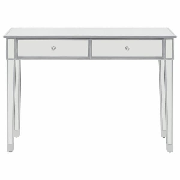 vidaXL Konsolbord spegel MDF och glas 106,5x38x76,5 cm