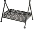 Miniatyrbilde 8 av 9: vidaXL Foldbart tebord gammeldags stil metall 58x35x72 cm svart