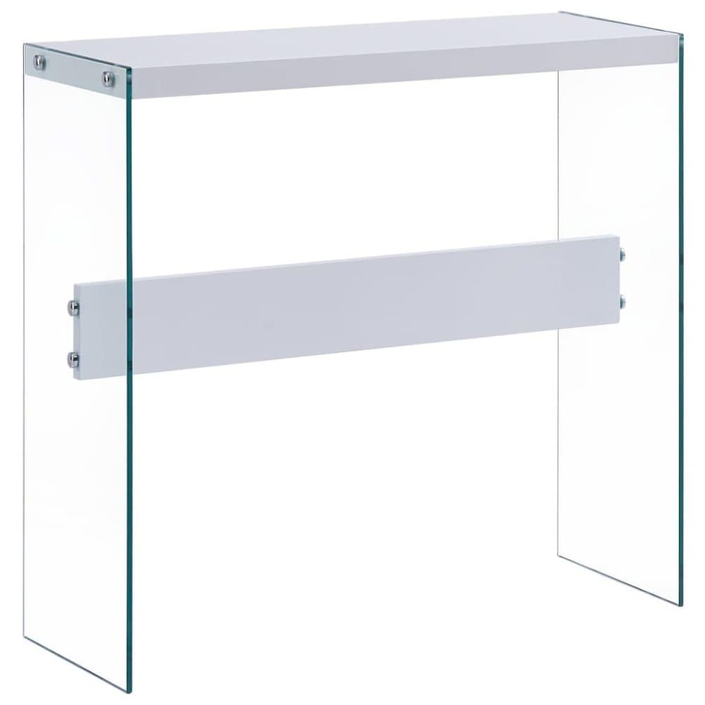 vidaXL Sivupöytä valkoinen 82x29x75,5 cm MDF