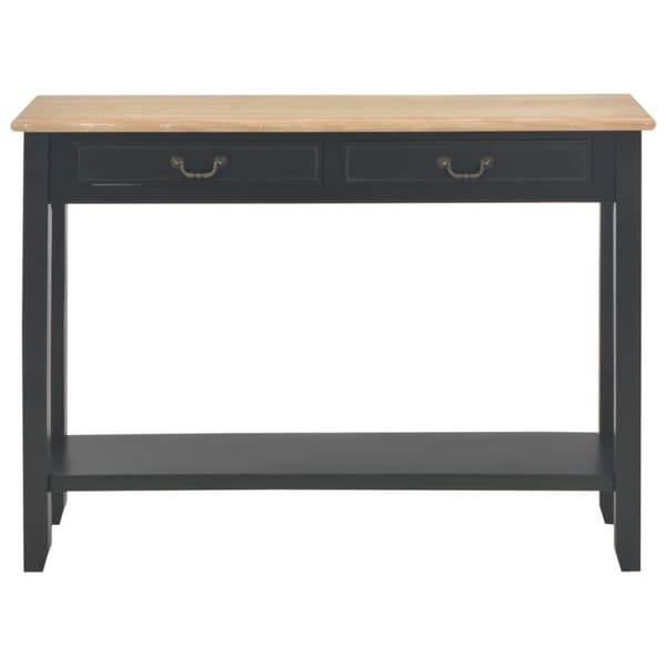 vidaXL Konsollbord svart 110x35x80 cm tre