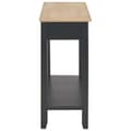 Miniatyrbilde 5 av 8: vidaXL Konsollbord svart 110x35x80 cm tre