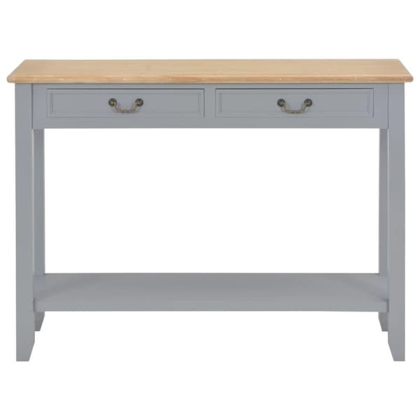 vidaXL Sivupöytä harmaa 110x35x80 cm puu
