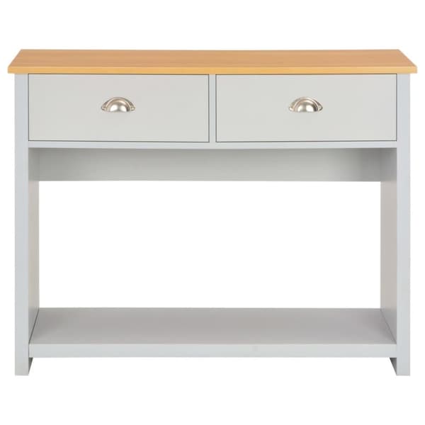 vidaXL konsolbord 97x35x76 cm grå