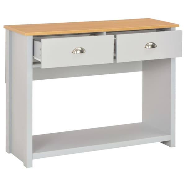 vidaXL konsolbord 97x35x76 cm grå