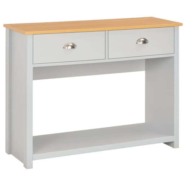 vidaXL konsolbord 97x35x76 cm grå