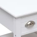 Miniatyrbilde 6 av 8: vidaXL Sidebord hvit 40x40x40 cm keisertre