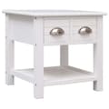 Miniatyrbilde 1 av 8: vidaXL Sidebord hvit 40x40x40 cm keisertre