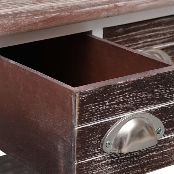 vidaXL Sidebord brun 40x40x40 cm keisertre
