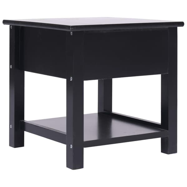 vidaXL Sidebord svart 40x40x40 cm keisertre
