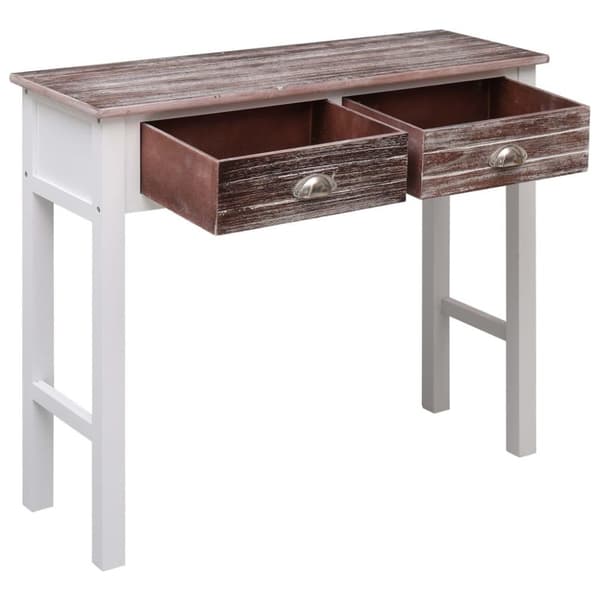 vidaXL konsolbord 90 x 30 x 77 cm træ brun