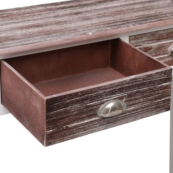 vidaXL konsolbord 90 x 30 x 77 cm træ brun