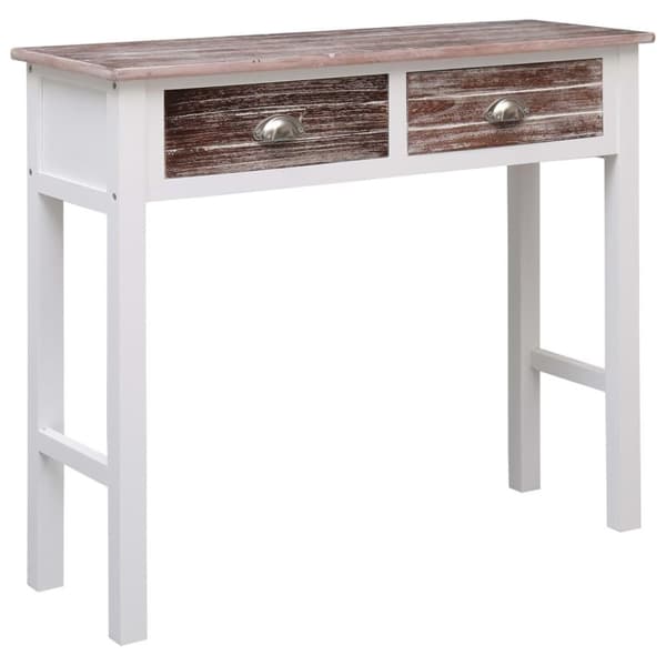vidaXL konsolbord 90 x 30 x 77 cm  træ brun