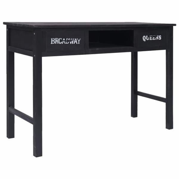 vidaXL konsolbord 110 x 45 x 76 cm træ sort