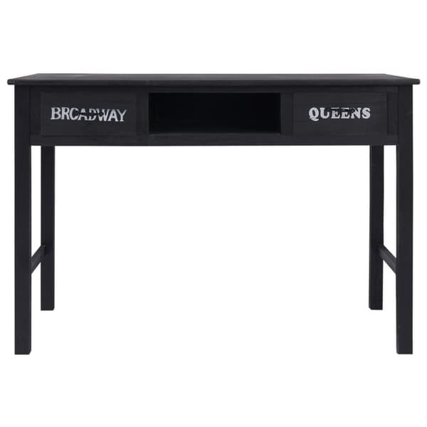 vidaXL konsolbord 110 x 45 x 76 cm træ sort