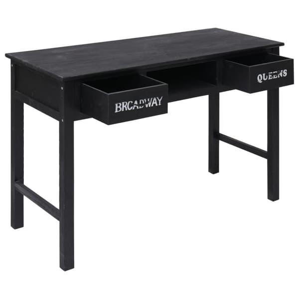 vidaXL konsolbord 110 x 45 x 76 cm træ sort