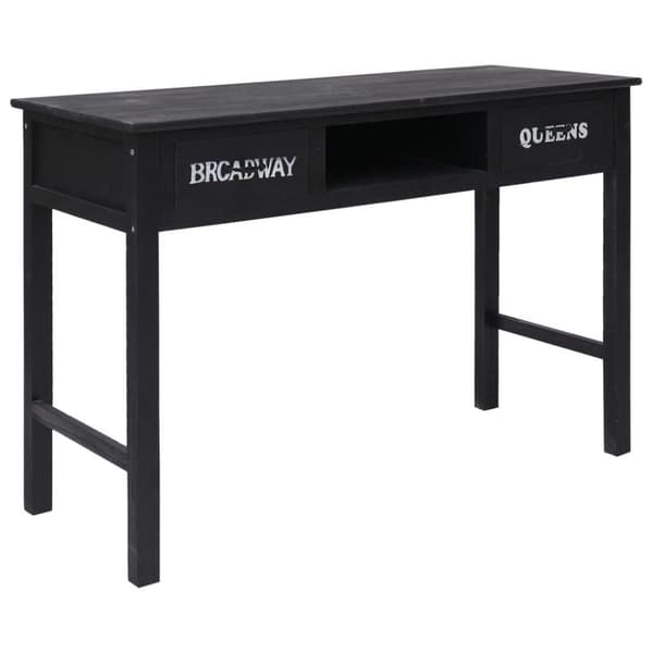 vidaXL konsolbord 110 x 45 x 76 cm træ sort