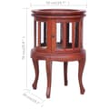 Miniatyrbilde 8 av 8: vidaXL Vitrineskap brun 50x50x76 cm heltre mahogni