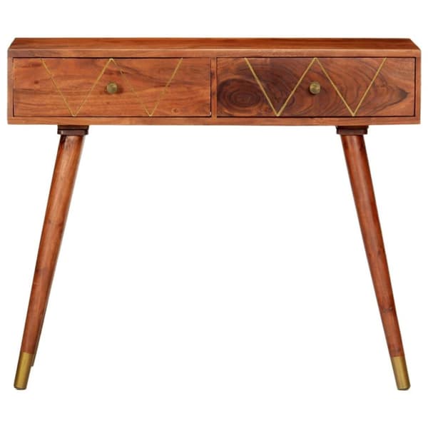 vidaXL konsolbord 90 x 35 x 76 cm massivt akacietræ