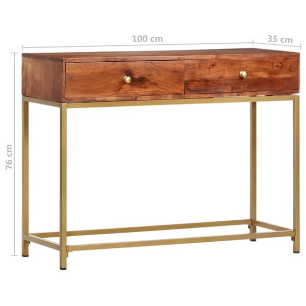 vidaXL Senkki 100x35x76 cm täysi akaasiapuu
