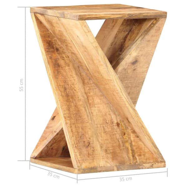 vidaXL Sidebord 35x35x55 cm heltre mango