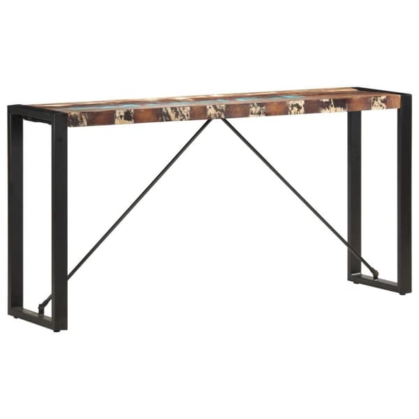 vidaXL Konsollbord 150x35x76 cm gjenvunnet heltre