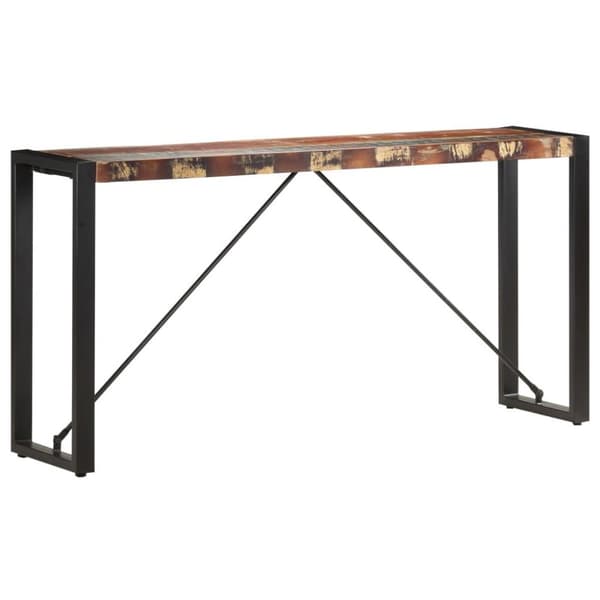 vidaXL Konsollbord 150x35x76 cm gjenvunnet heltre