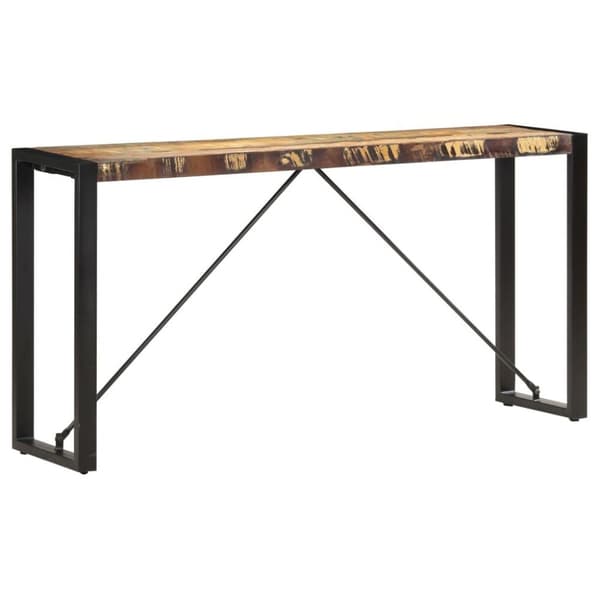 vidaXL Konsollbord 150x35x76 cm gjenvunnet heltre