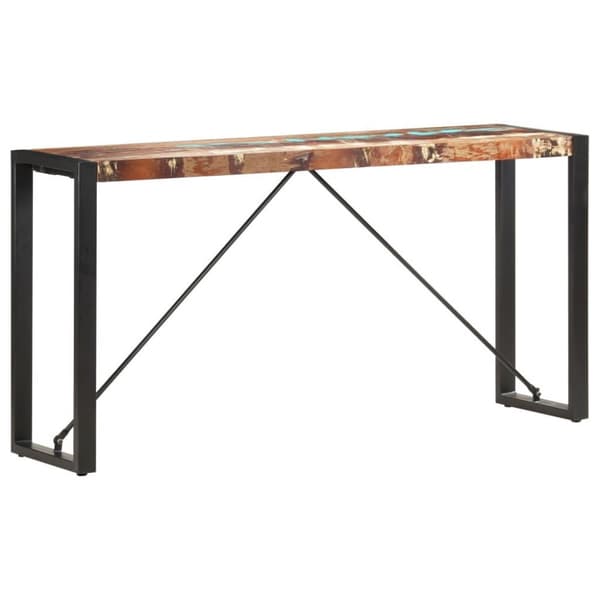 vidaXL Konsollbord 150x35x76 cm gjenvunnet heltre