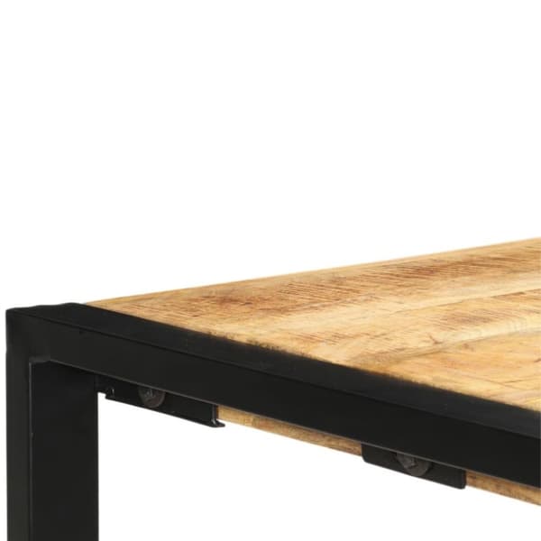 vidaXL Konsolbord 150x35x76 cm massivt mangoträ