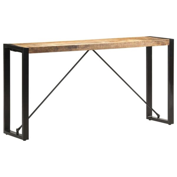 vidaXL Konsolbord 150x35x76 cm massivt mangoträ