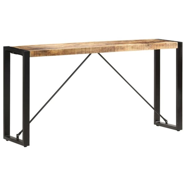 vidaXL Konsolbord 150x35x76 cm massivt mangoträ