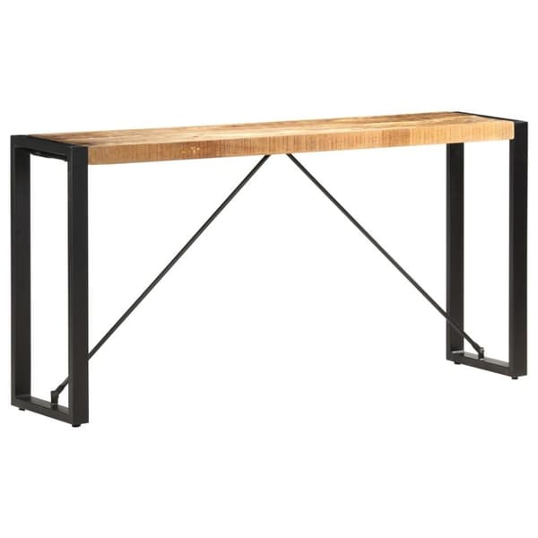 vidaXL Konsolbord 150x35x76 cm massivt mangoträ