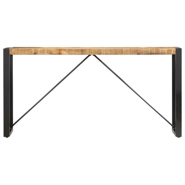 vidaXL Konsolbord 150x35x76 cm massivt mangoträ